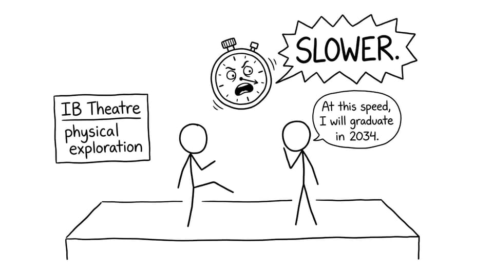 Slow walking joke comic