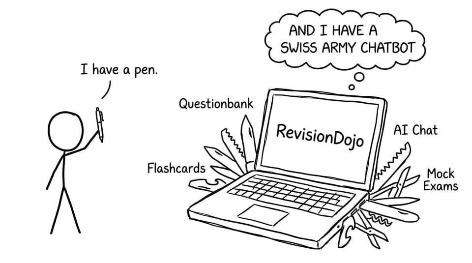 RevisionDojo as a Swiss Army knife vs a heroic pen