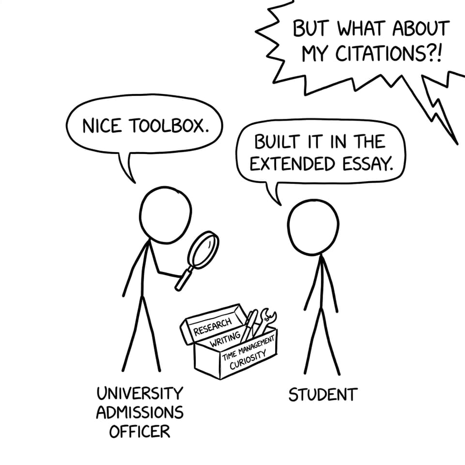 Admissions officer sees a “skills toolbox”