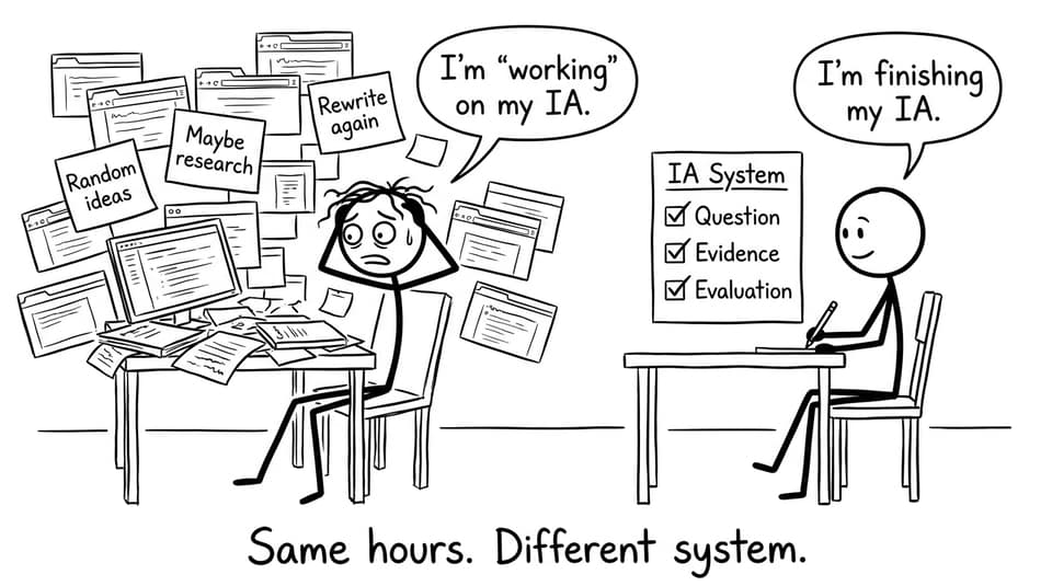 Two desks, two realities: the IA system difference