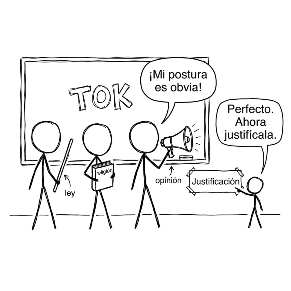 Un personaje exige justificación en TOK