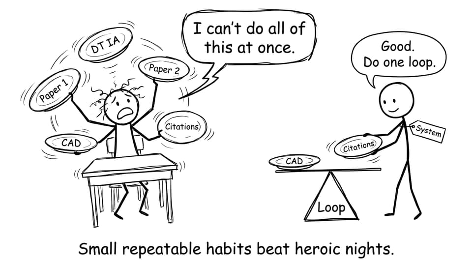 Small repeatable habits beat heroic nights