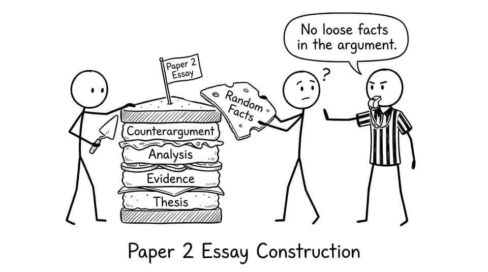 Paper 2 essay sandwich with no loose facts
