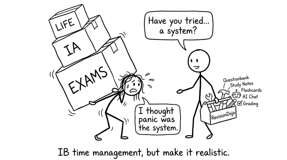 IB time management, but make it realistic.