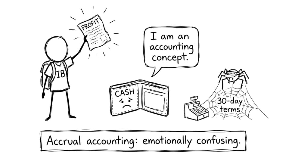 Profit vs cash confusion comic