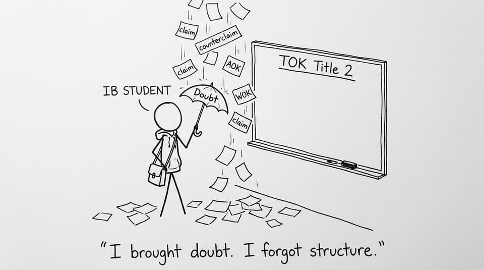 TOK student vs doubt storm