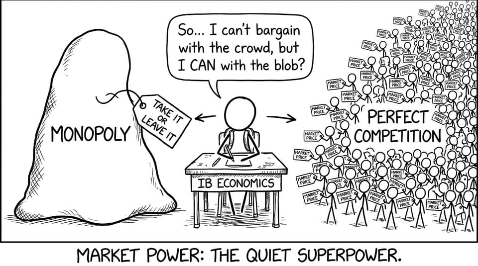 Market power comic relief