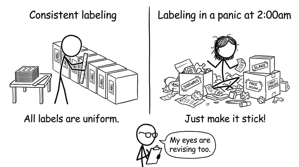 Labeling at 2:00am