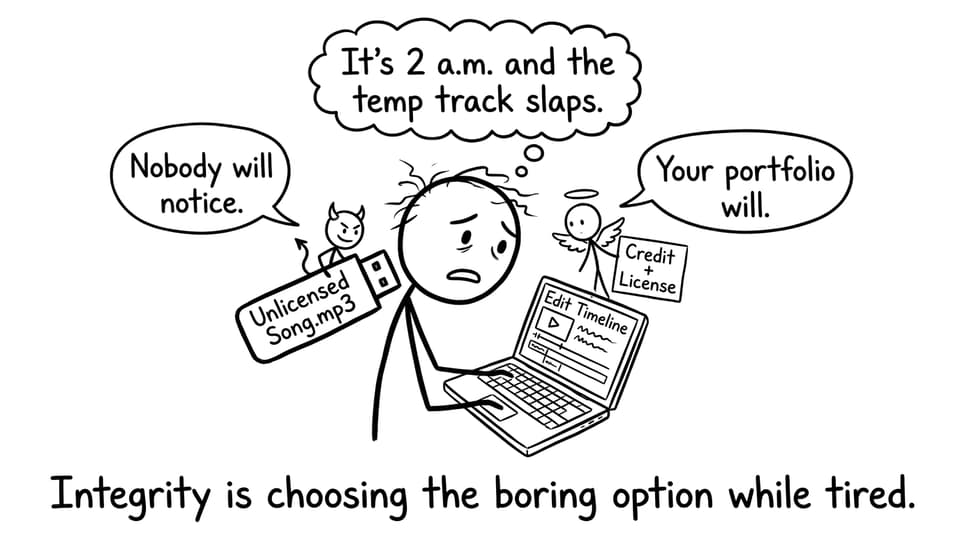 A tired IB Film student choosing integrity at 2 a.m.