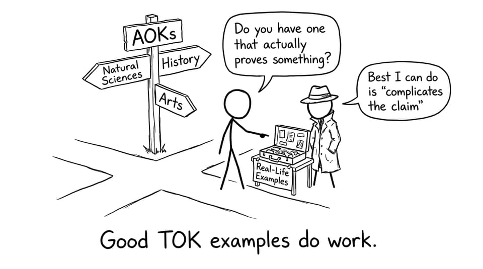 TOK example seller at the AOK crossroads