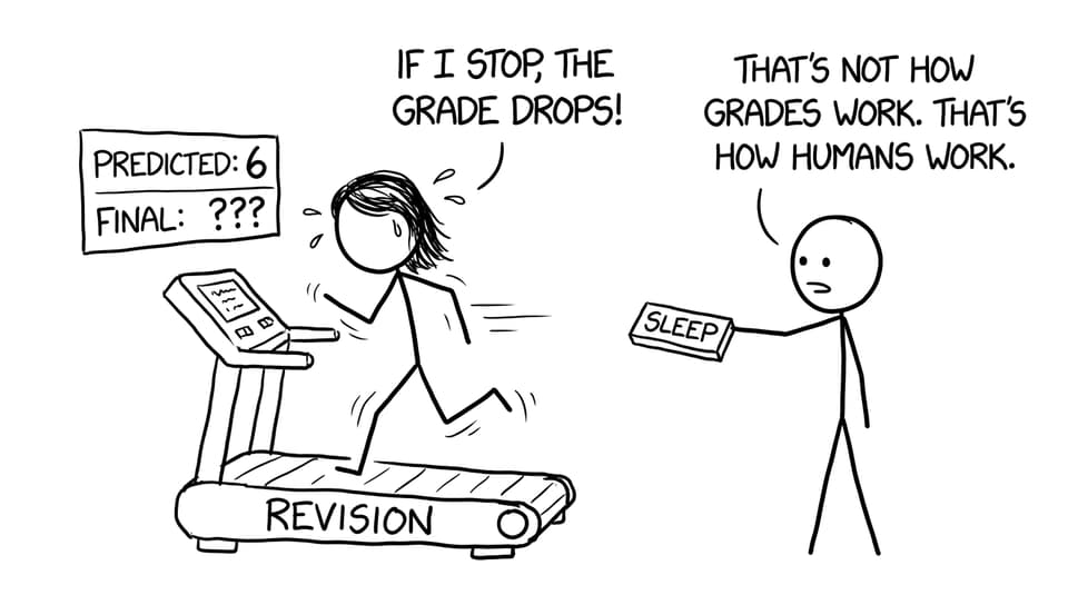 Revision treadmill comic