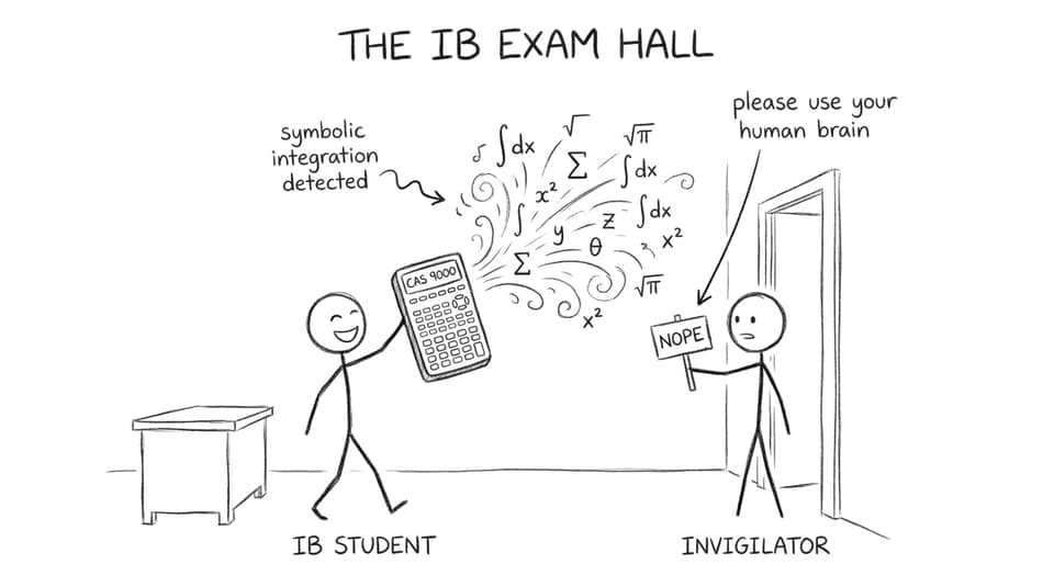 Student brings CAS calculator to exam hall