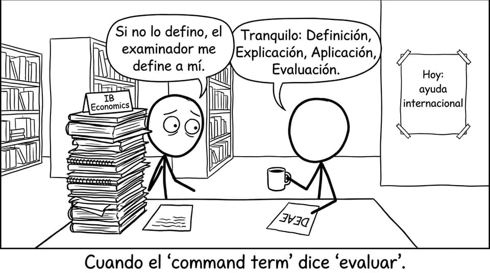 Estudiantes aplicando DEAE en IB Economics