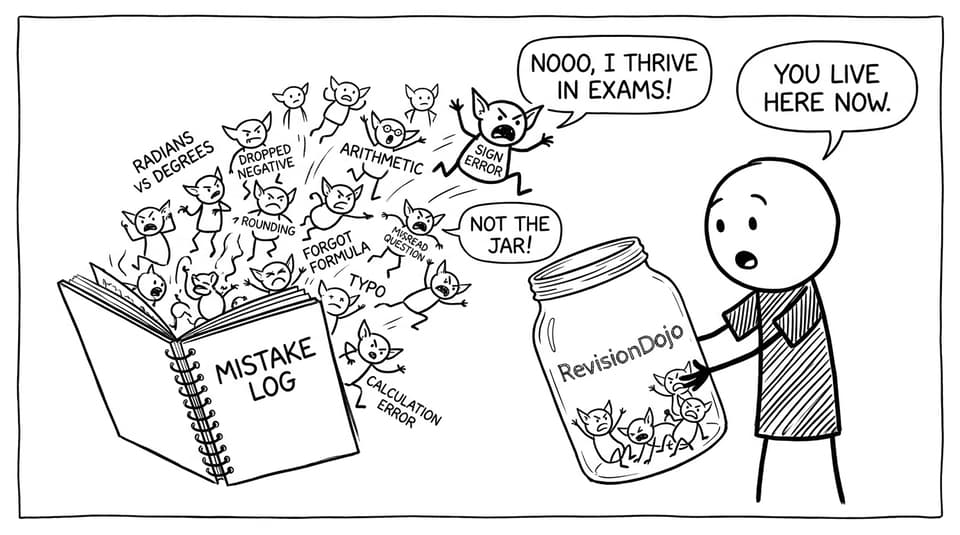 Mistake gremlins in a jar