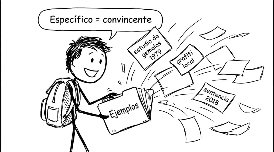Ejemplos específicos en TOK