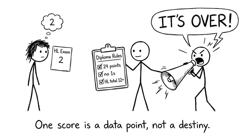One score is a data point, not a destiny.