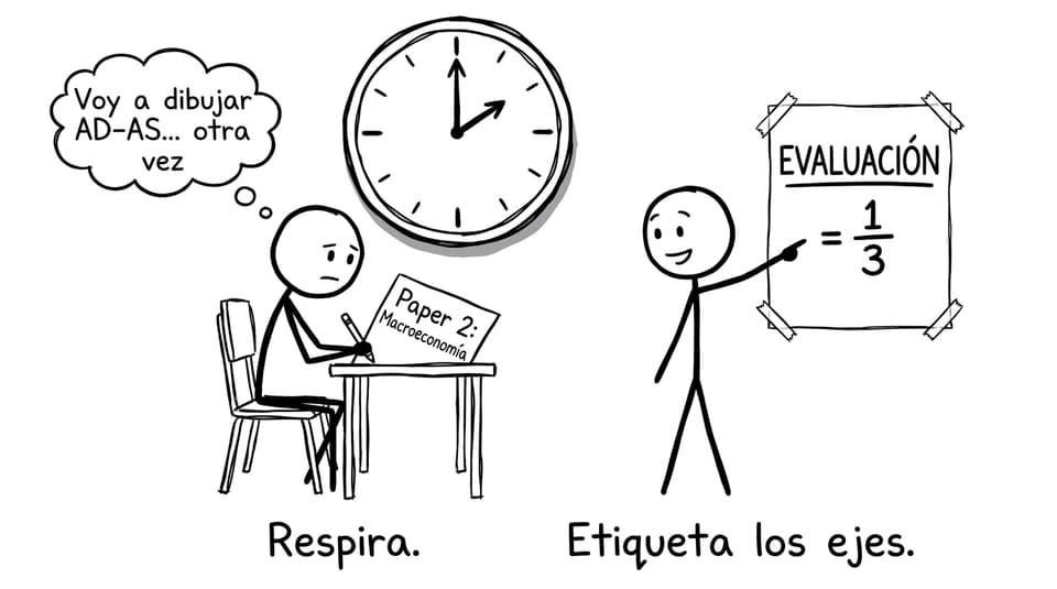 Estudiante repitiendo AD-AS con resignación
