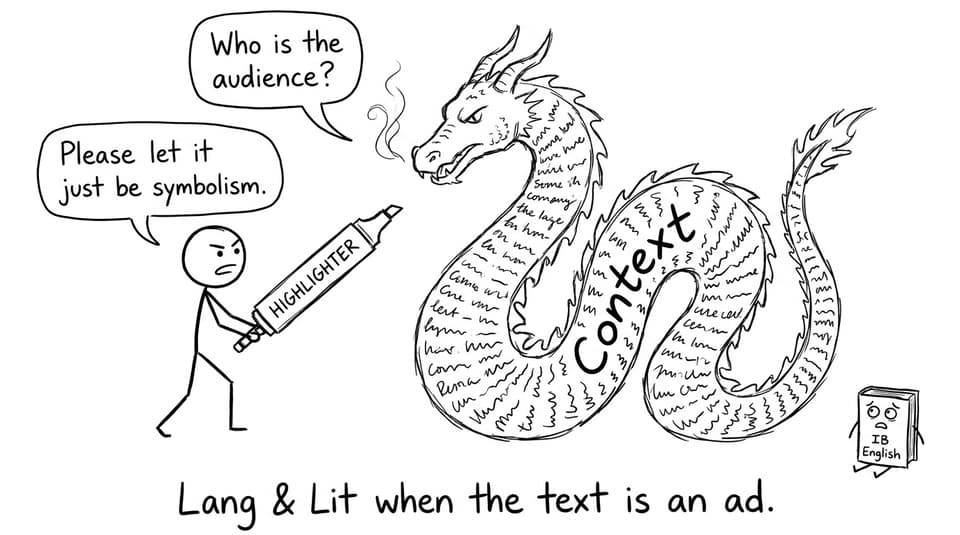 Lang & Lit when the text is an ad.