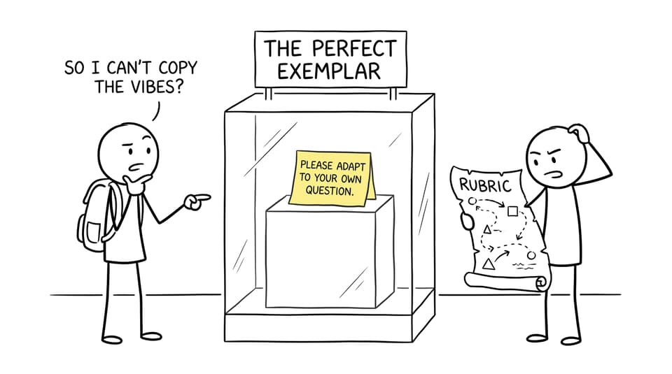 Students discover that the perfect exemplar cannot simply be copied