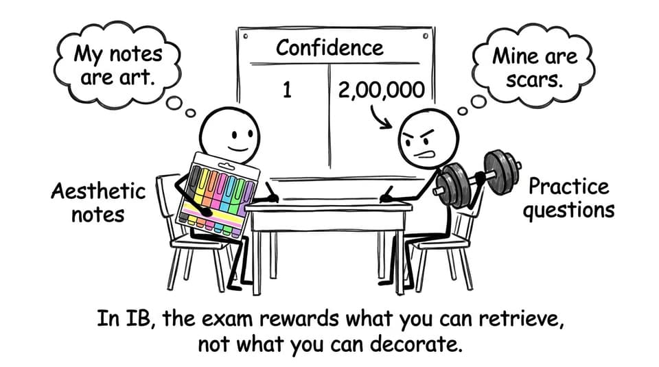 Aesthetic notes vs practice questions
