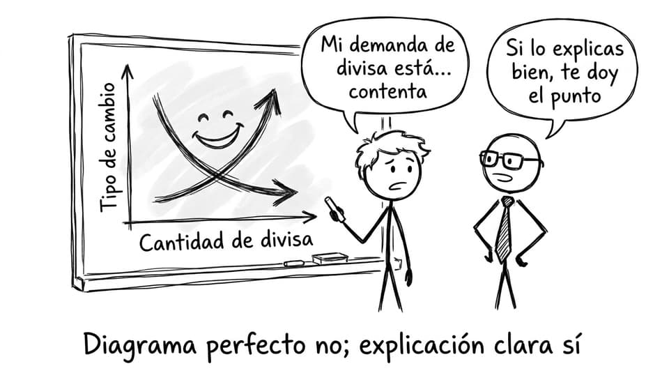 Cuando tu diagrama no es perfecto pero tu explicación sí