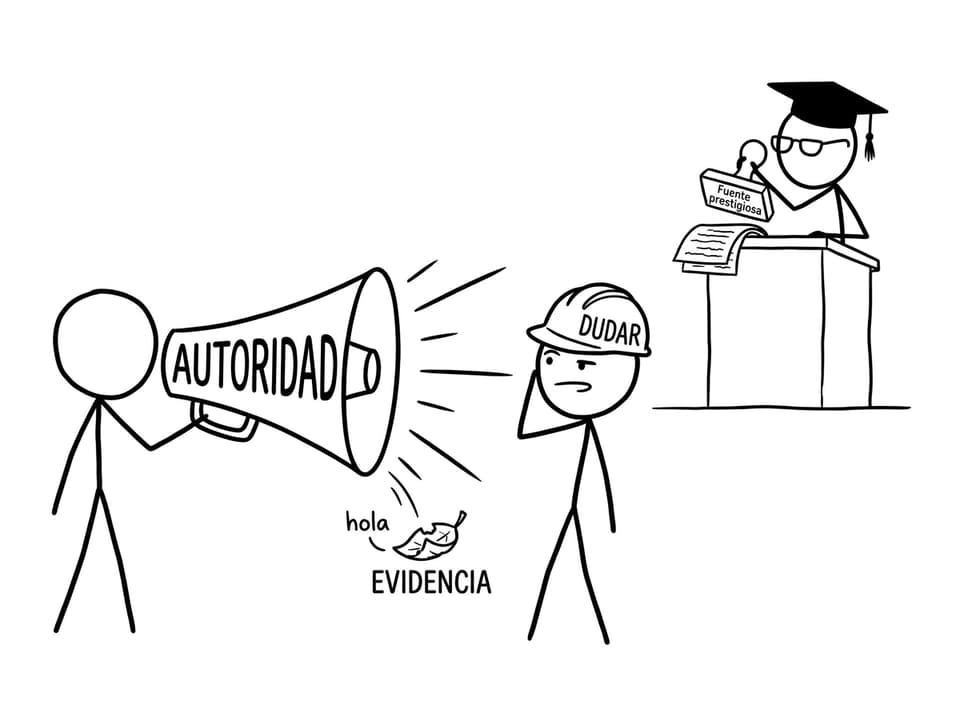 Comic sobre sesgo de autoridad