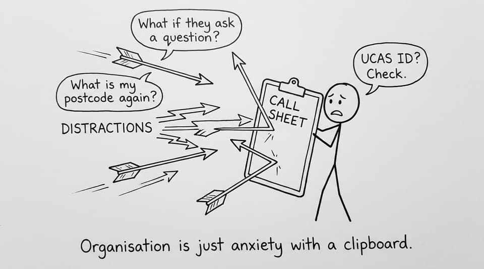 Clipboard organisation joke