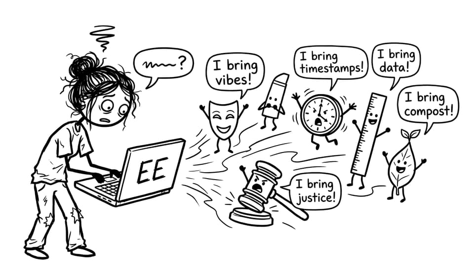 Five framework mascots arguing over your EE