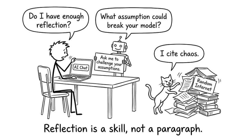 Reflection is a skill not a paragraph