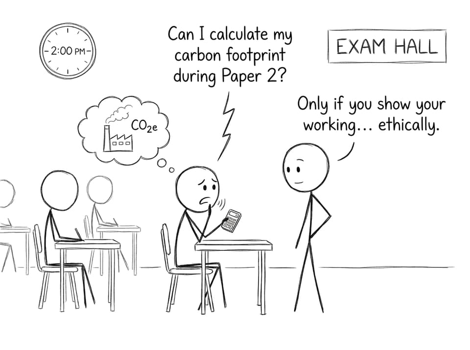 Exam hall comic break