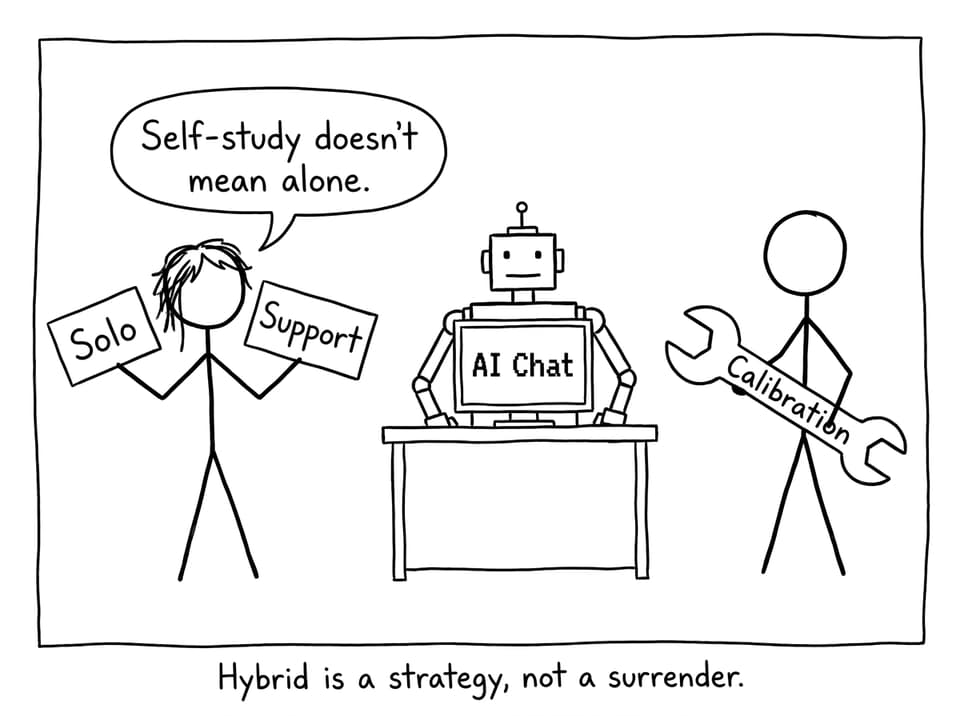 Hybrid study: AI Chat and tutor calibration