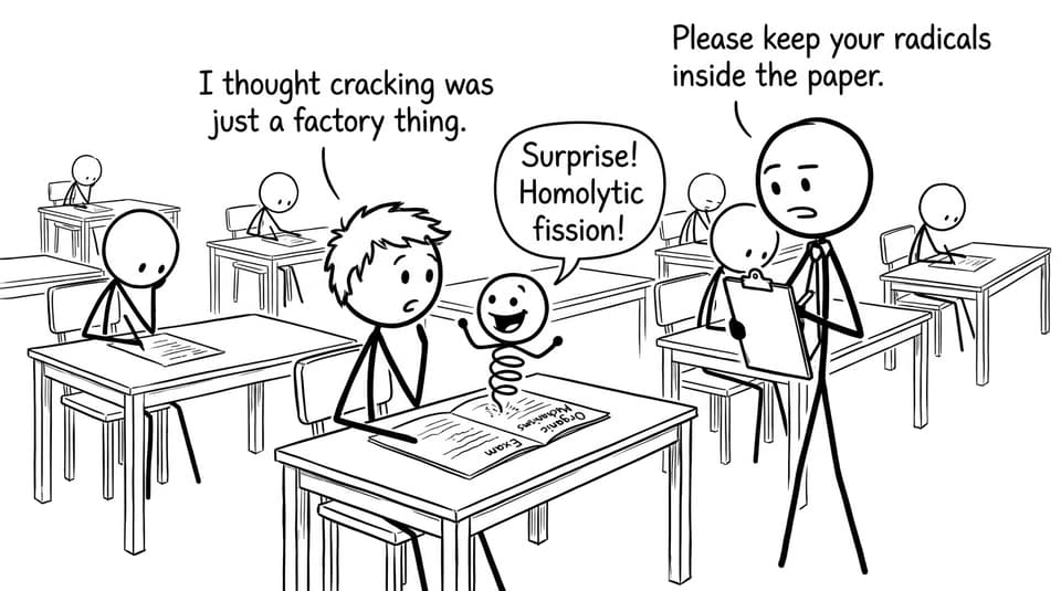 Exam hall radical surprise