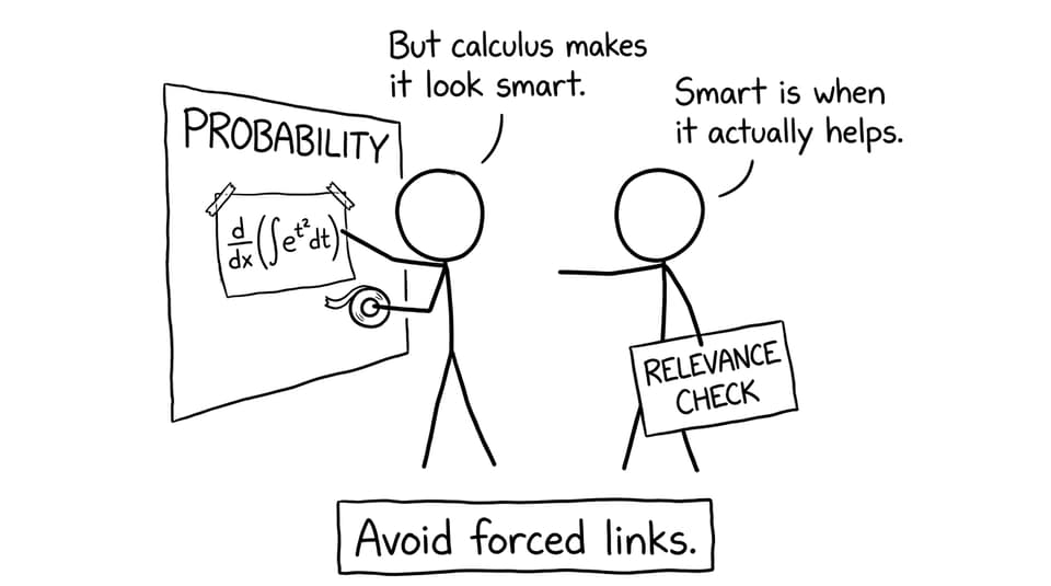 Avoid forced links joke
