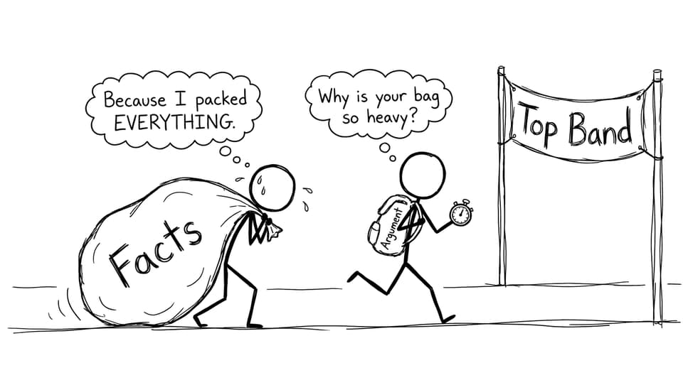Racing facts vs argument