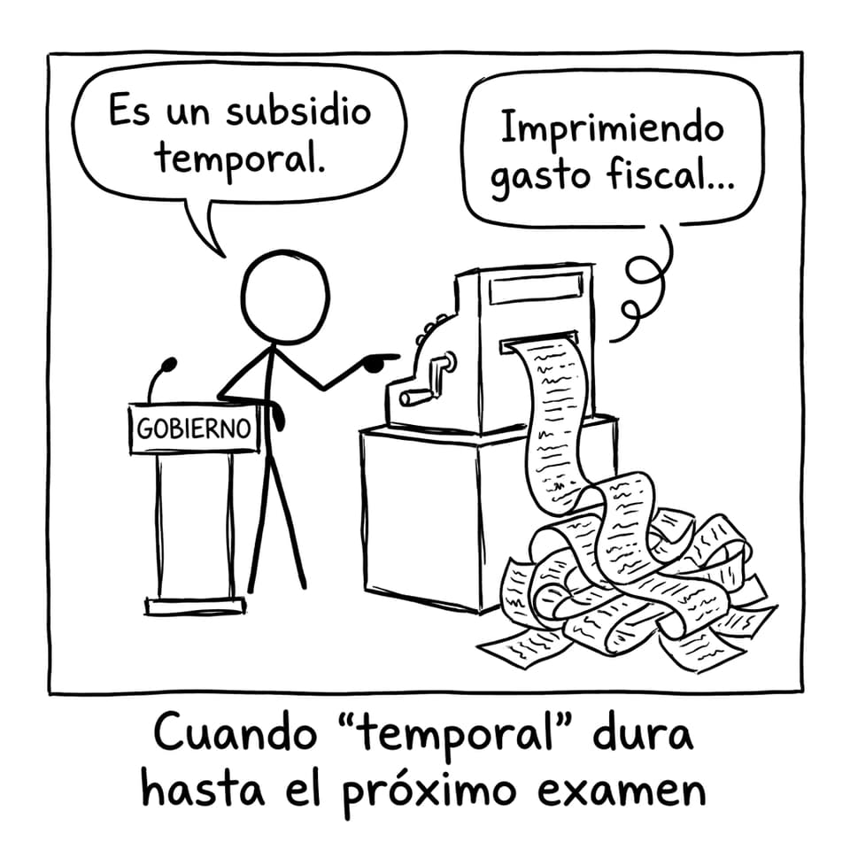 Cuando el gasto fiscal imprime recibos infinitos