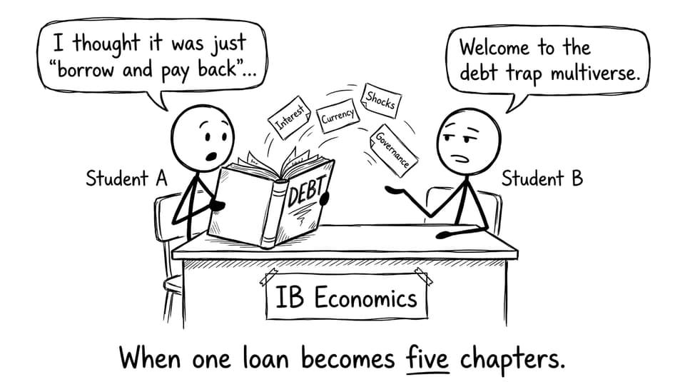 Students meet the debt trap multiverse
