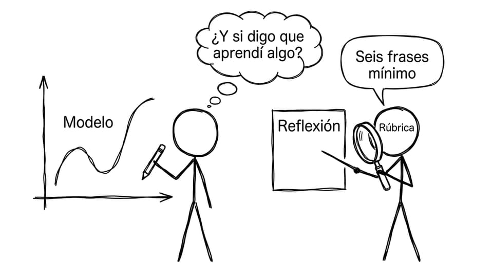 La Rúbrica pidiendo reflexión