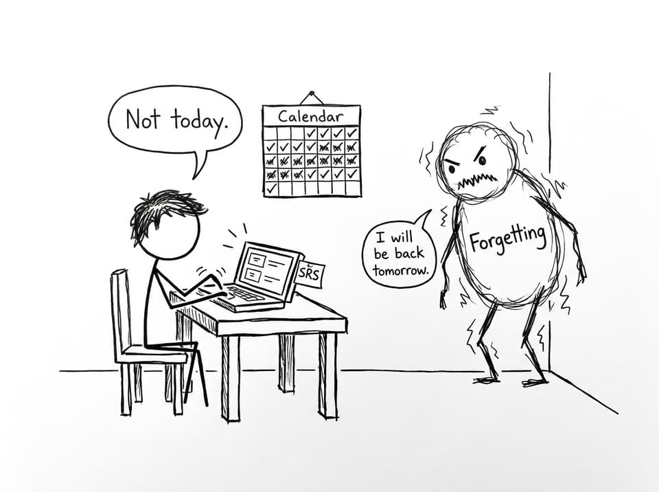 Forgetting vs SRS