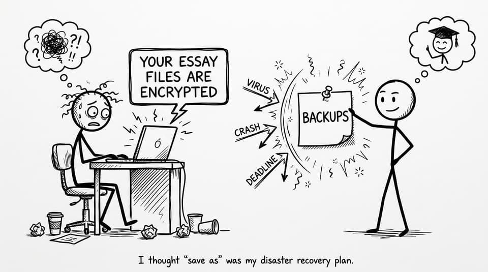 A student learns the hard way about backups
