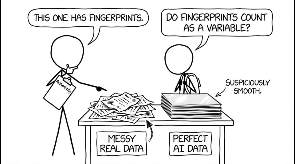 Teacher prefers messy real data