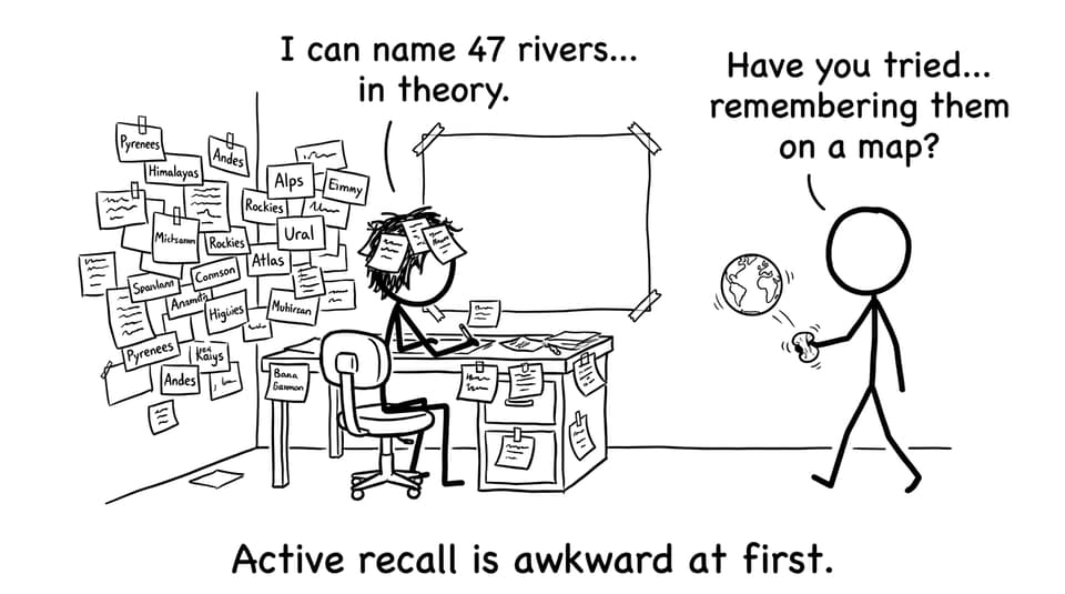 Student vs blank map geography vocab comic