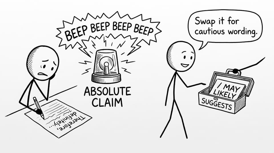 Cautious wording toolbox