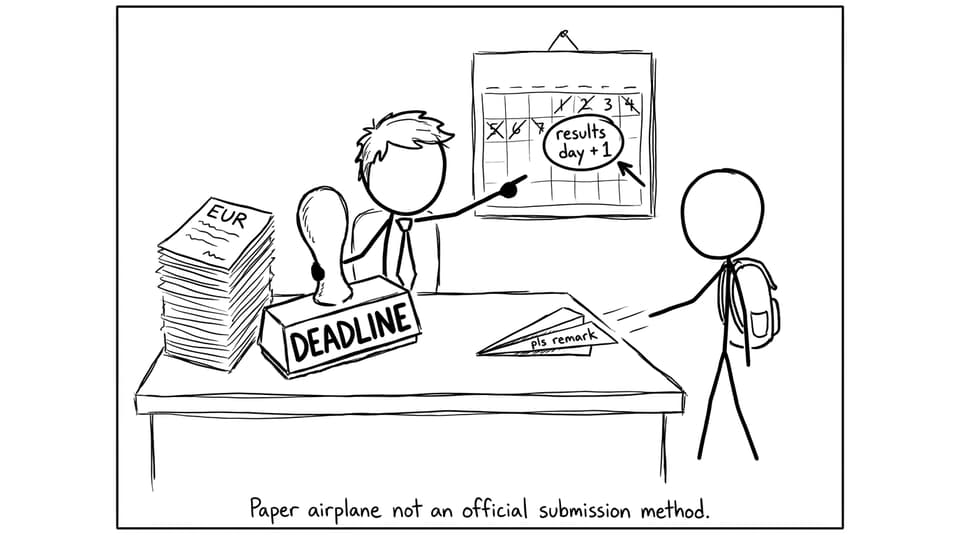 EUR forms meet a paper airplane request