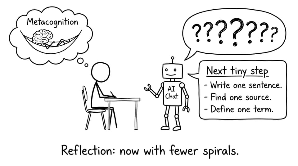 Student asks AI Chat for the next tiny step