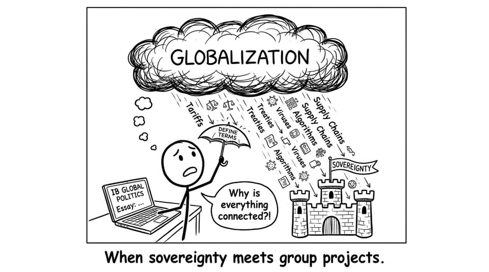 Comic: Globalization raining on sovereignty