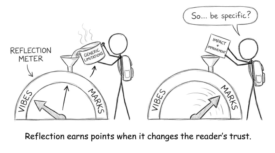 Reflection meter comic