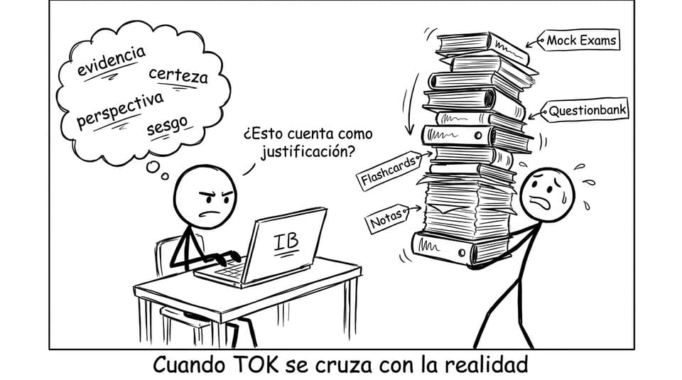 Viñeta ensayo TOK y recursos