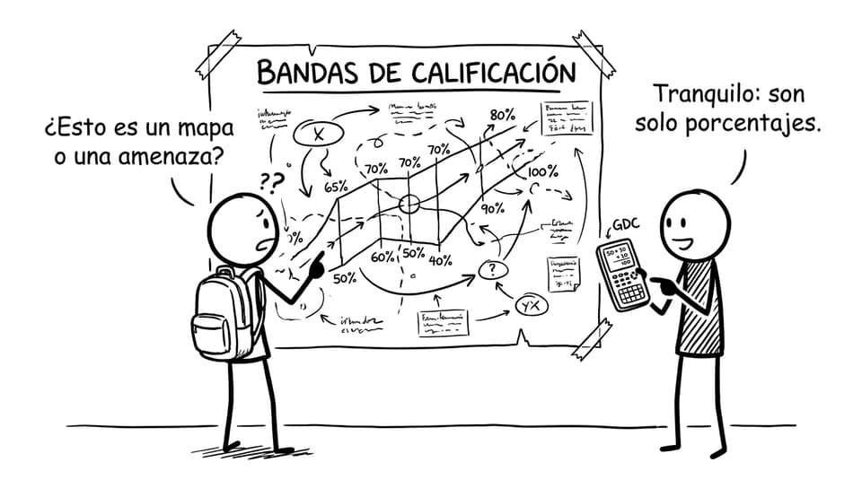 Comic: bandas de calificación como mapa del tesoro