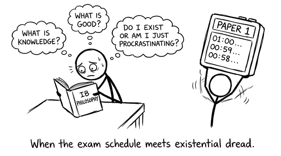 When the exam schedule meets existential dread.
