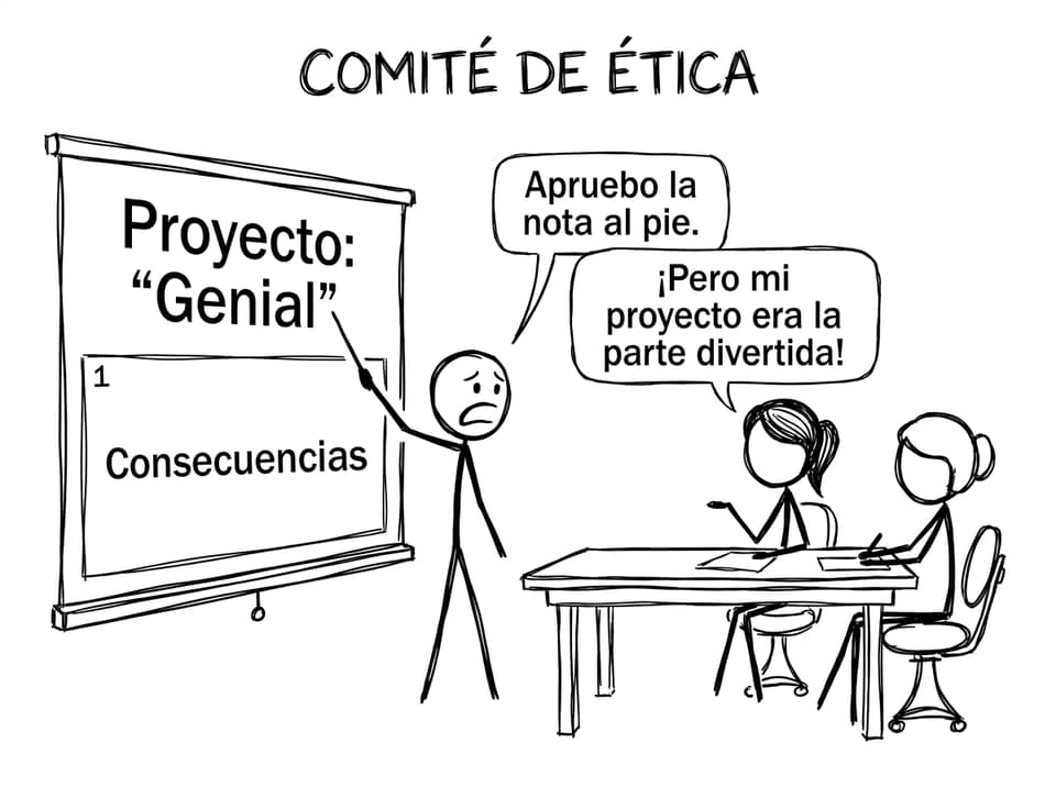 El comité de ética aprueba la nota al pie